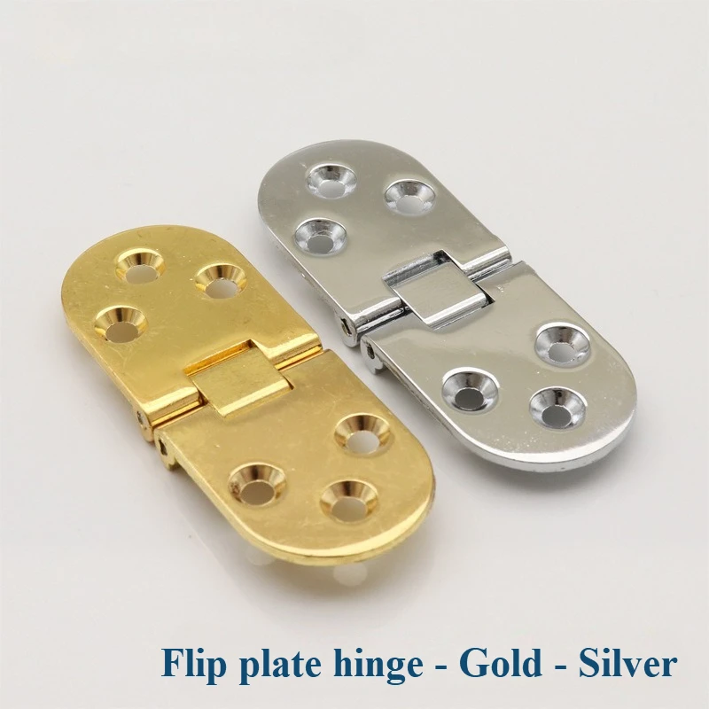 Dining table flip invisible hinge zinc alloy folding table accessories round tables hinge 180 degree thickened hinges