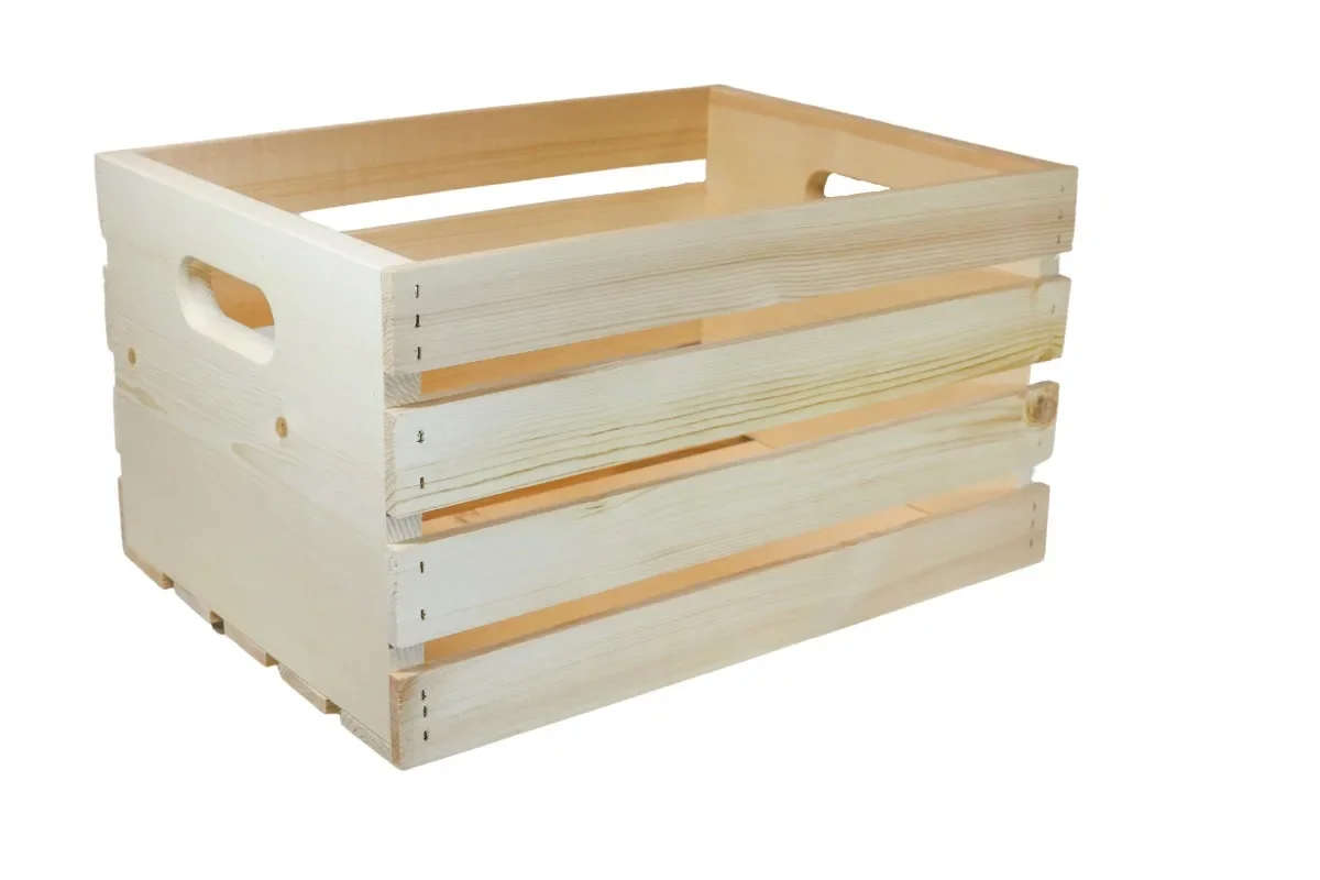 

HOT Unfinished Wood Crate, 18 in x 12.5 in x 9.5 in,Free shippment