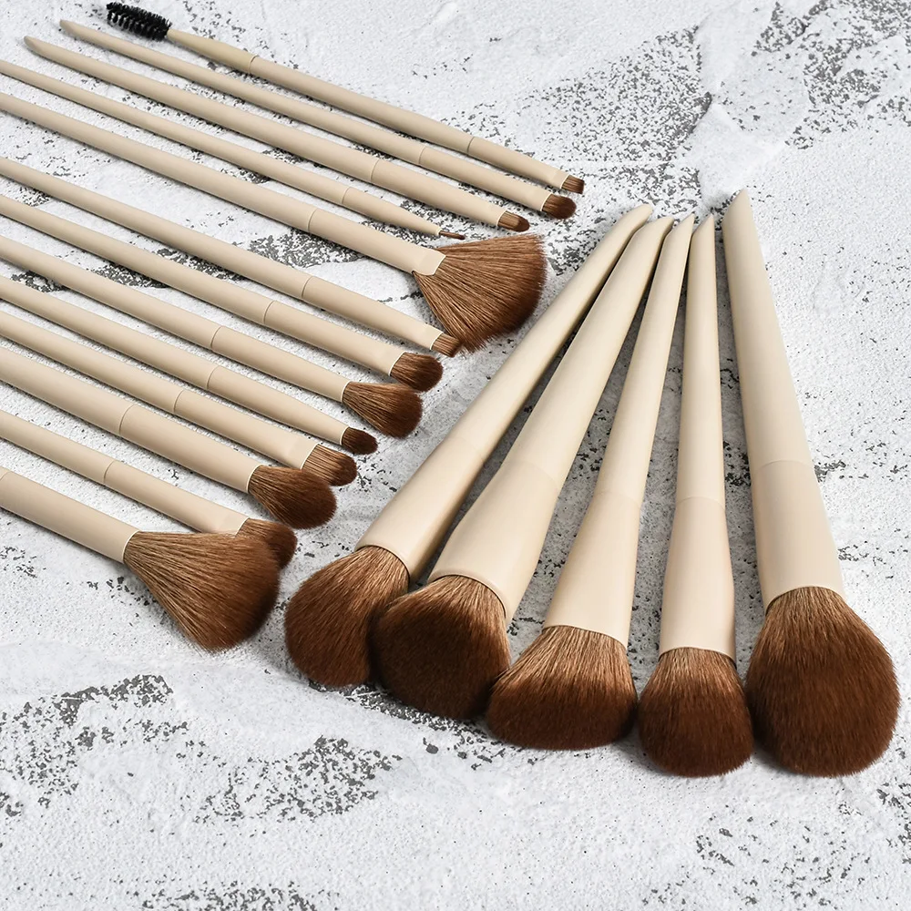 18pcs Makeup Brushes Set Private Label Make Up Brush Eyelash Eyeshadow Eyebrow Eyeliner Foundation Powder Brush Wholesale 10sets