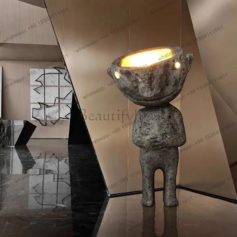 Postmodern designer creative vertical resin sculpture abstract object floor ornament
