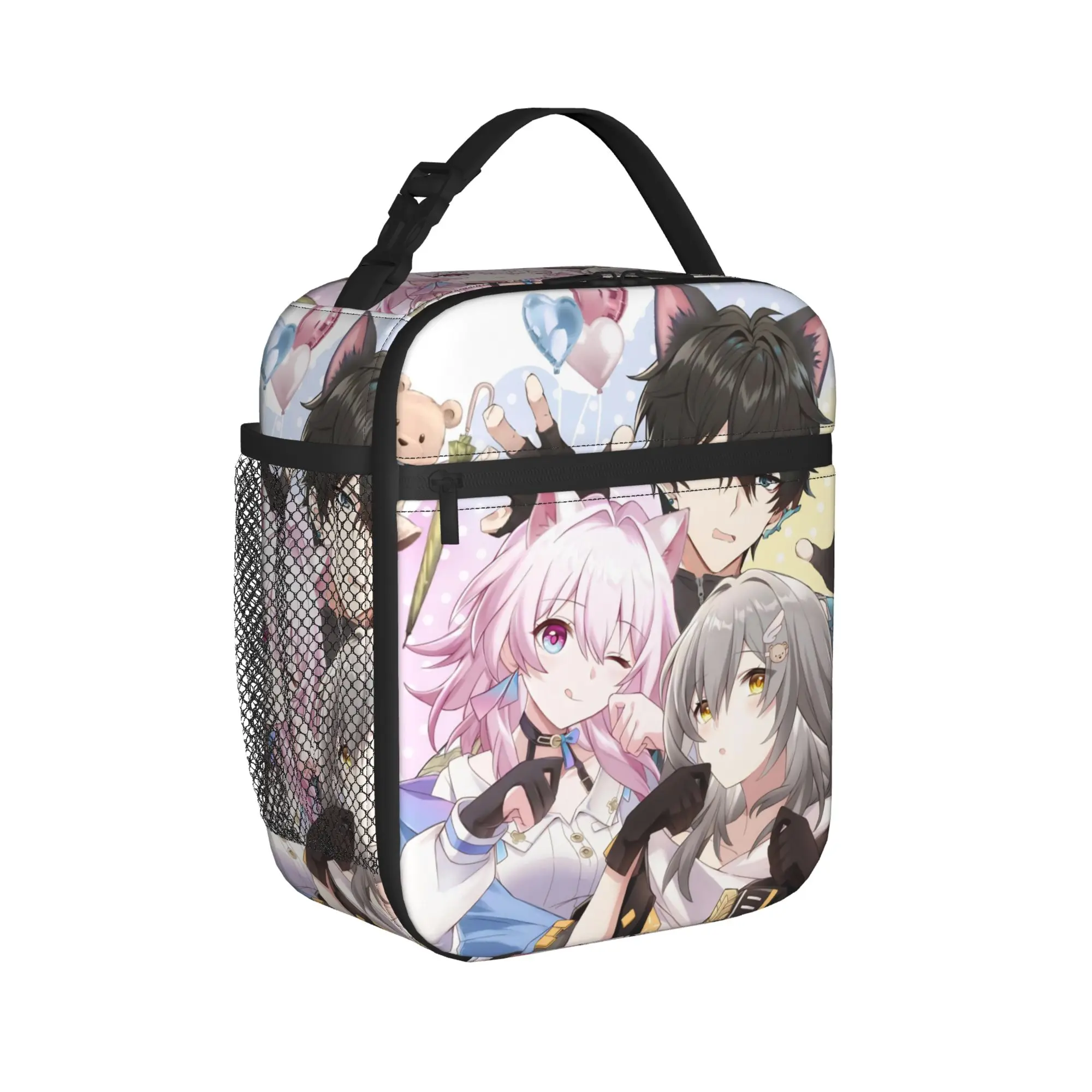 Honkai Star Rail Insulated Lunch Bag for Men Women  Food Container Portable Cooler Thermal Bento Box For Work