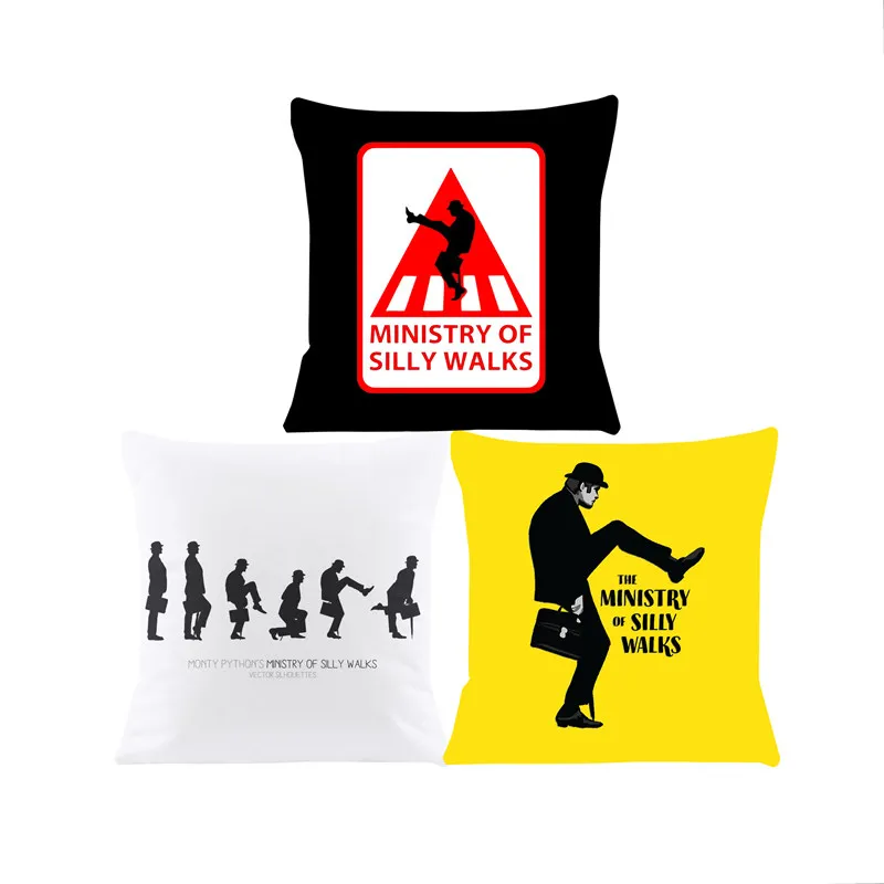 The Ministry Of Silly Walks Cushion Cover for Sofa Pillow Case Cover Seat Car Throw Pillowcase 45X45cm For Home Decorative 826