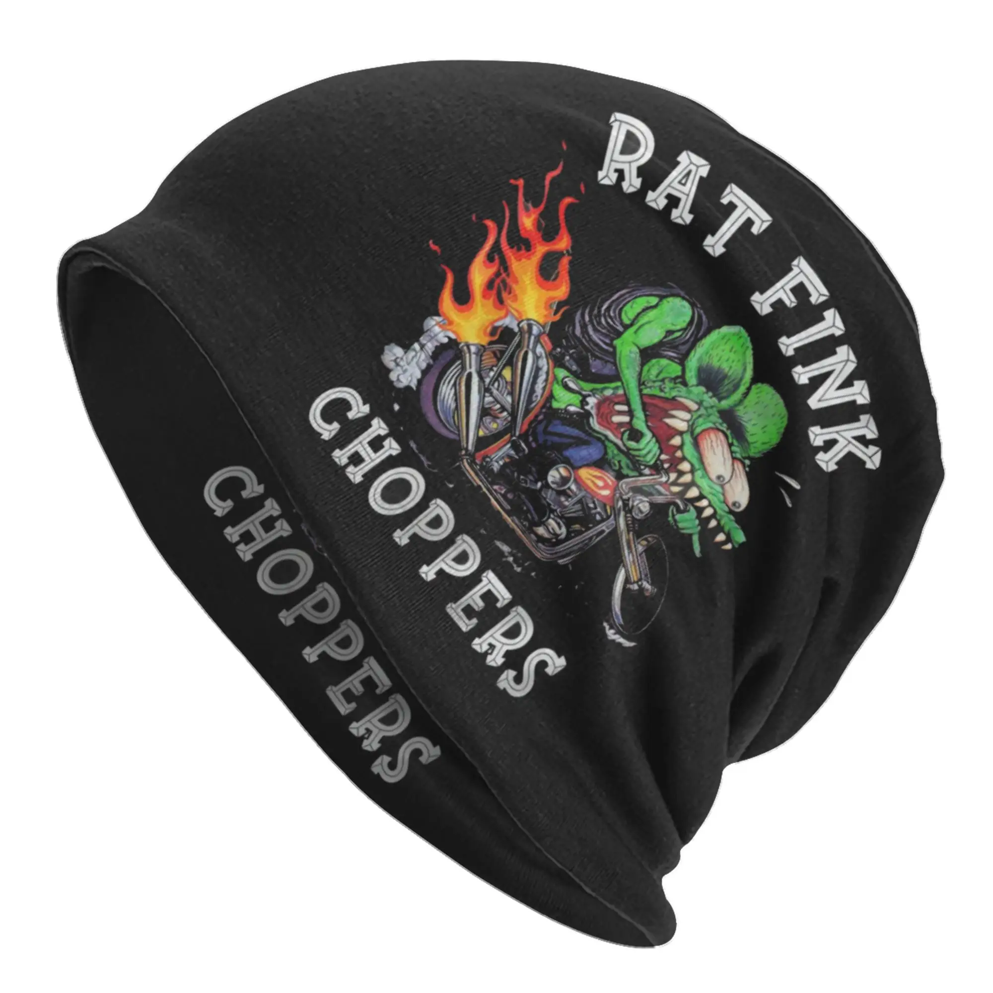 R-Rat F-Fink Anime Cartoon Skullies Beanies Caps For Men Women Unisex Cool Winter Warm Knitting Hat Adult  Bonnet Hats