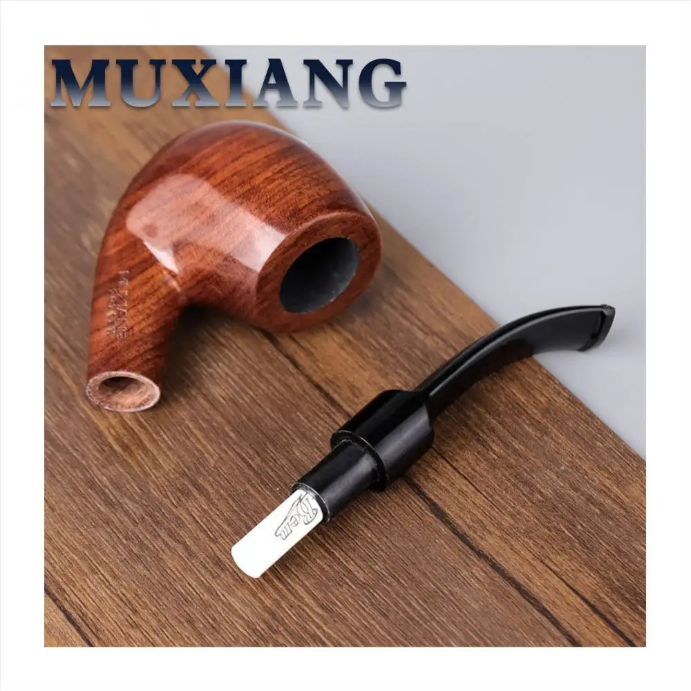 Top Grade Handmade Solid Wood Pipe Wood Tobacco Rosewood Pipe Vintage Bent Smoke Pipe Accessory