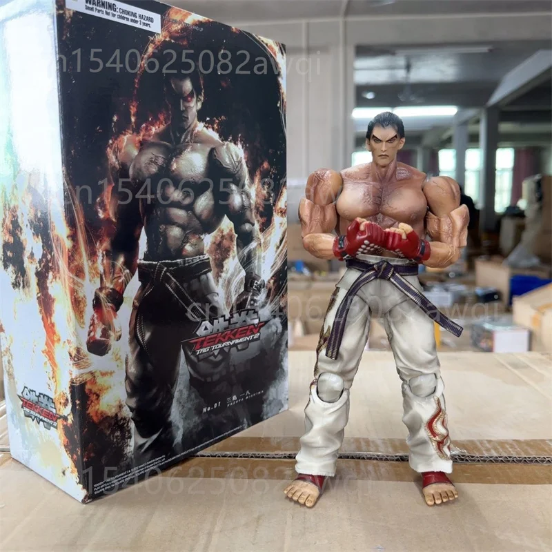 PLAY ARTS Tekken KAZUYA MISHIMA Action Figure Play Arts Hitman Codename 47 Action Figure PA Agent 47 Figuras Model Toys Gifts
