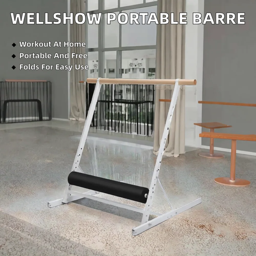 Portable Freestanding Ballet Barre System Foldable Stretch Dance Bar for Home Workout Quality Dance Equipment