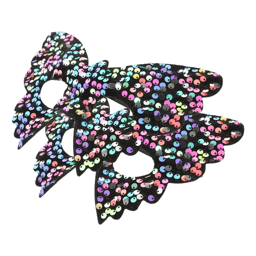 

2pcs Sequin Butterfly Venetian Masquerade Mask For Women Sparkling Face Mask Halloween Carnival Party Costume Accessory