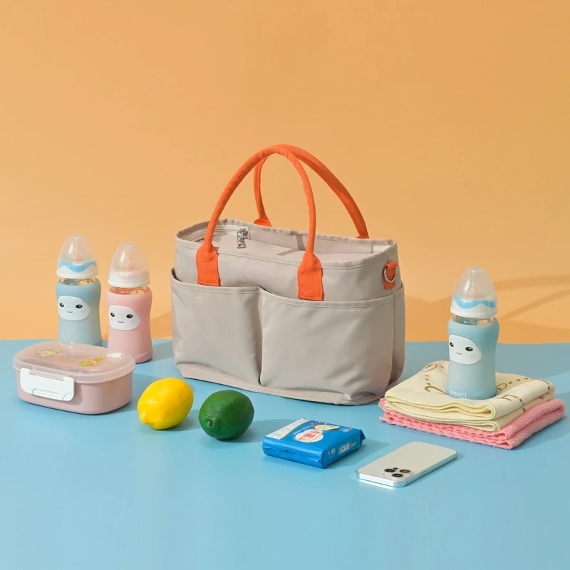 حقيبة الأم ذات السعة الكبيرة يمكن أن تكون مقطورة حقيبة الأم والطفل عصرية وخفيفة الوزن وحقيبة ساعي بكتف واحد #3