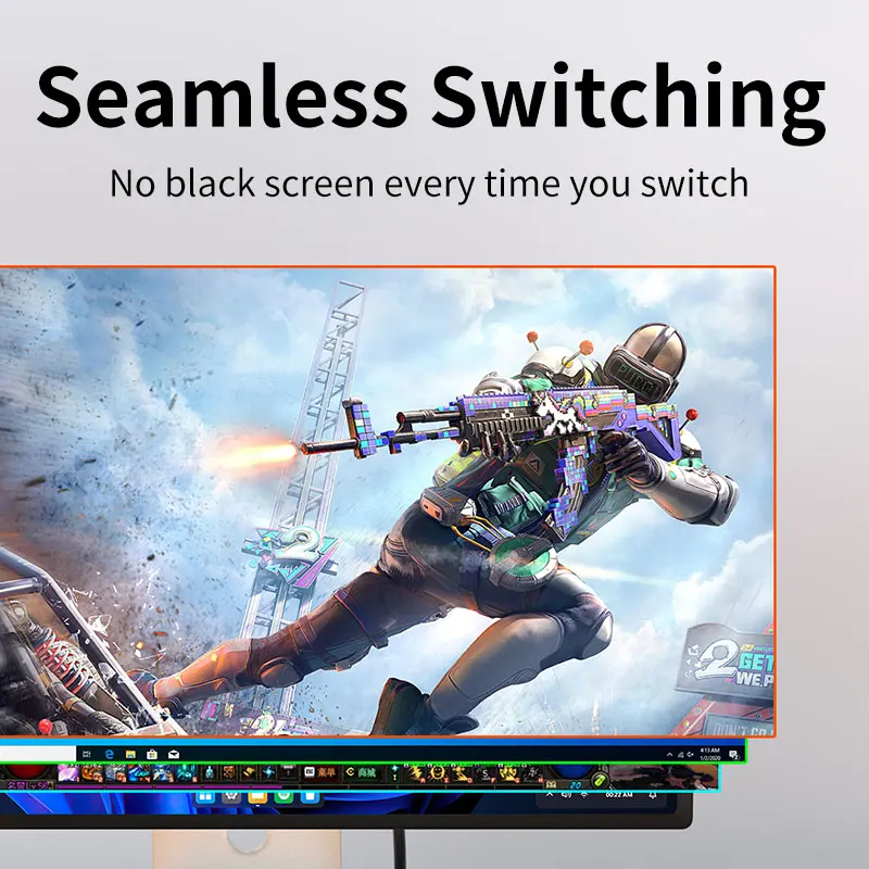 Unnlink 4K HDMI Quad Screen Multiviewer 4x1 2x1 Seamless Switching 4 In 1 Out HDMI Switch PIP for Camera PC to Monitor 1826 Chip