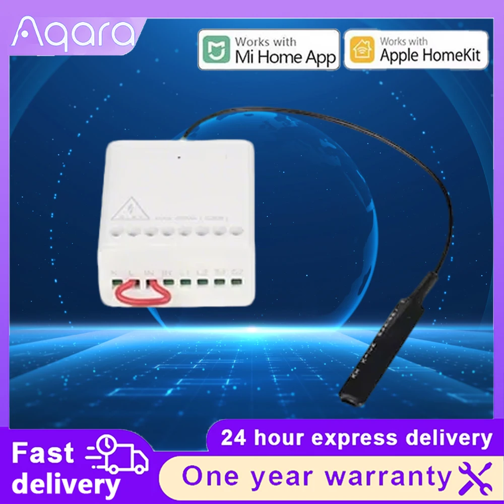 Aqara Dual Relay Controller Zigbee Two-Way 2 Channels Module Support Apple HomeKit Mijia Mi Home Smart Timer Switch