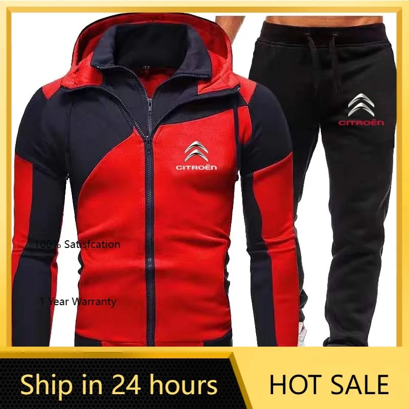 

2026 Hot Car Sticker New Men Motorcycle Motorbike For Citroën Citroen Autumn Color Matching Hoodie Hooded Comfortable Fashion Pr