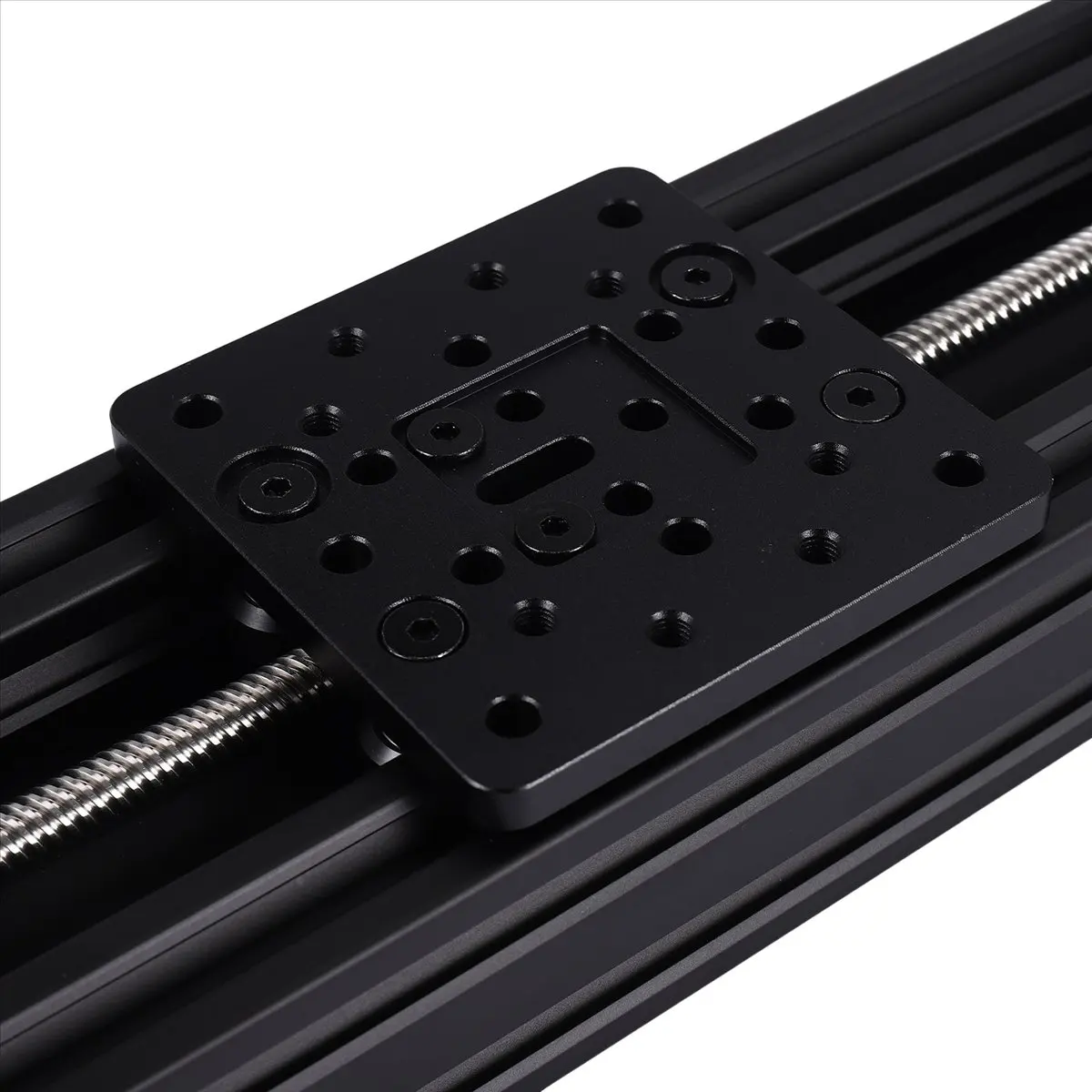 (DT37) 3D Printer Z Axis Screw T8 Z Axis Diy C Beam CNC Sliding Table 250mm Linear Actuator Kit-Black