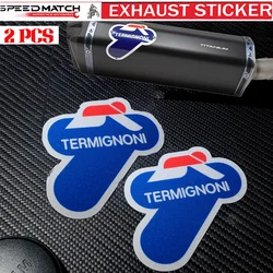 For Termignoni Exhaust Aluminum Sticker Motorcycle Accessories Pegatina DB Killer Muffler Scooter BMW Kawasaki Yamaha KTM Ducati