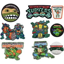 Teenage Mutant Ninja Turtles Anime Patch Bordado em Roupas, Calças Roupas, Patches Fusíveis Termoadesivos, Acessórios Decoração