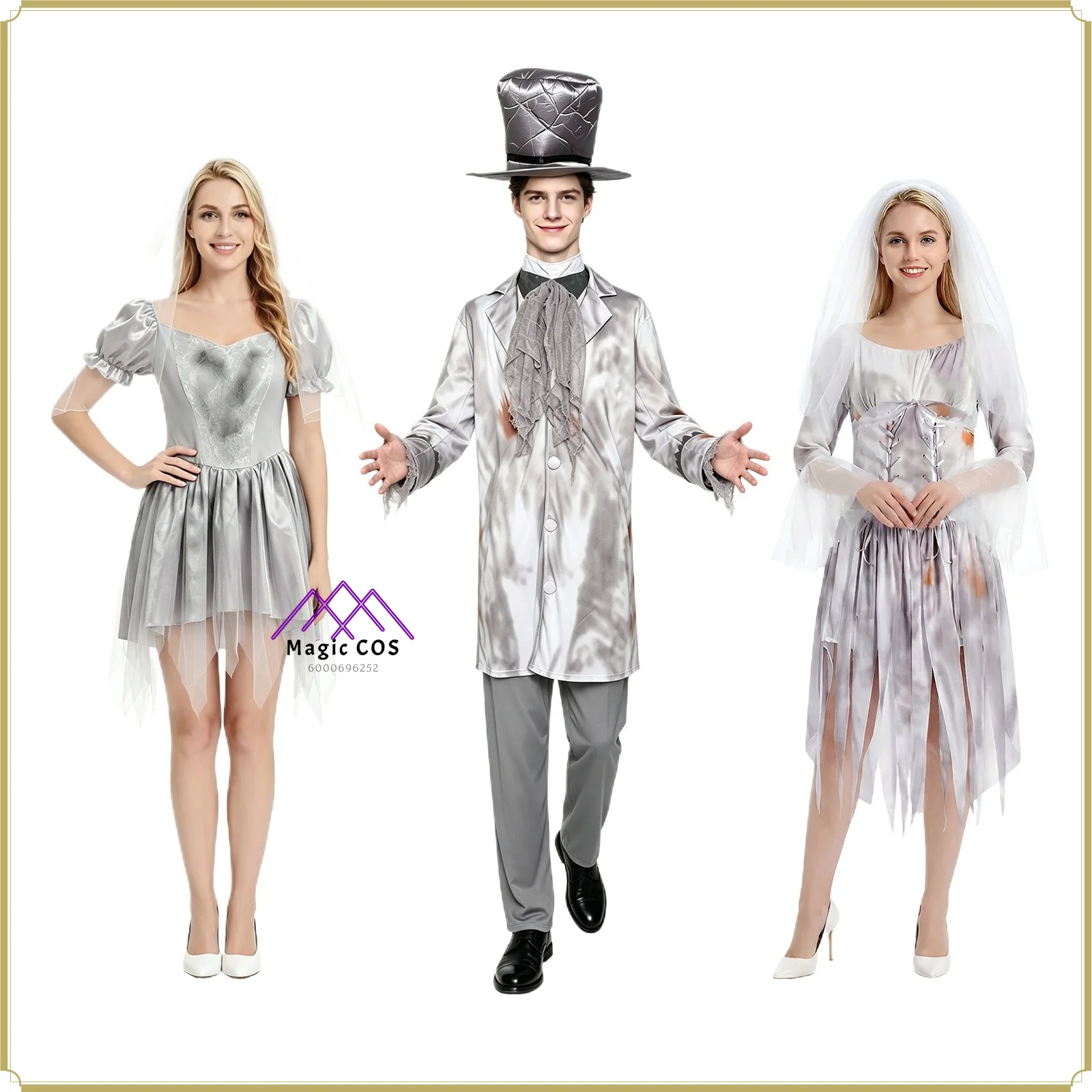 

Gothic Vampire Bride Female Cosplay Costume party High Quality Anime Outfit Full Set with Cape & Veil for Halloween Party suit