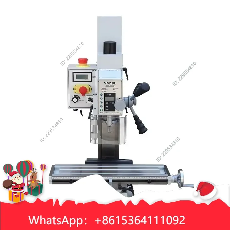 1pc VM18L Metal Digital Drilling and Milling Machine Multifunctional Household Small Compatible For Model，practical use