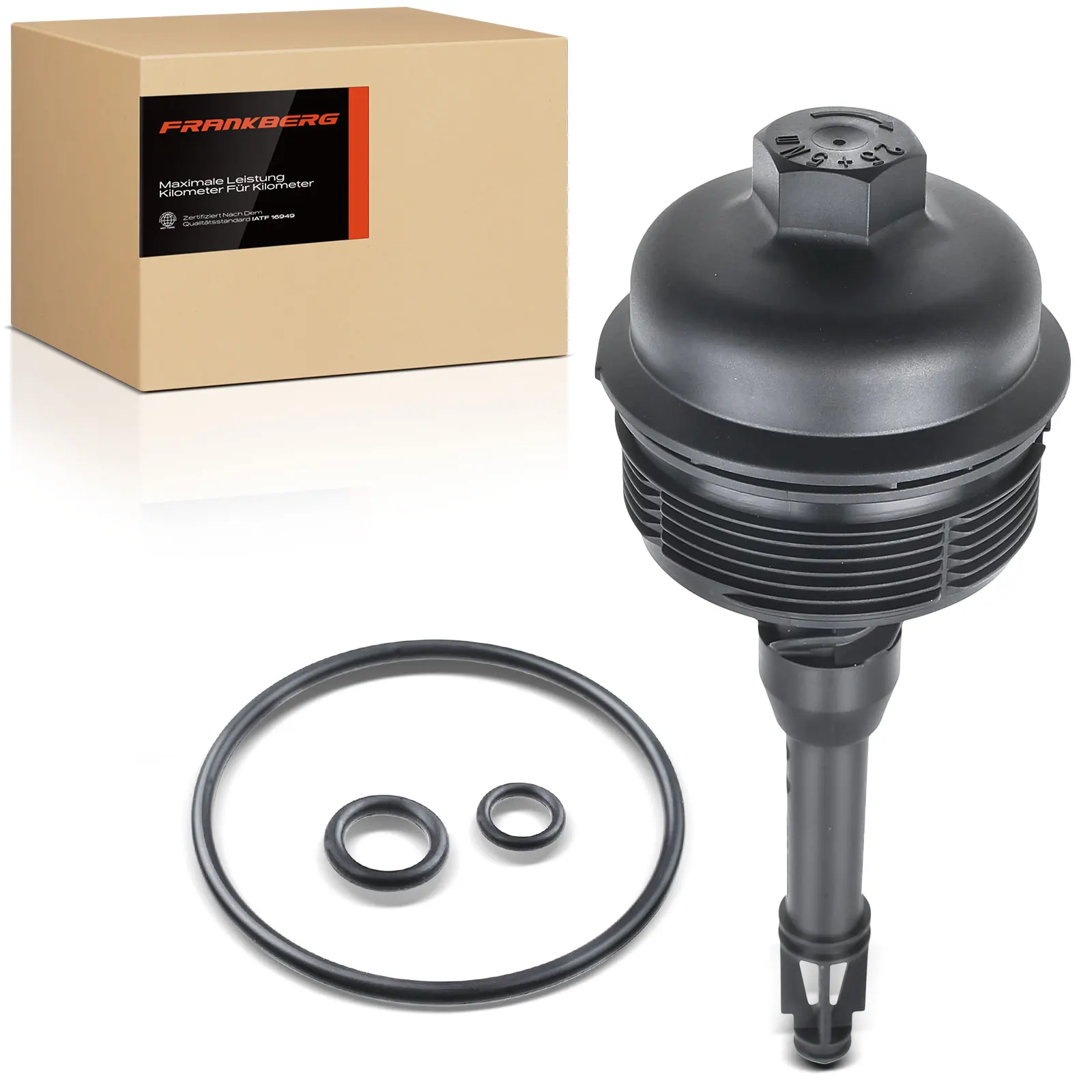 Frankberg 1x oliefilterhuisdeksel voor Mercedes-Benz W176 W177 W246 W247 W205 A2701800438 2701800438 921-177 V30-3403