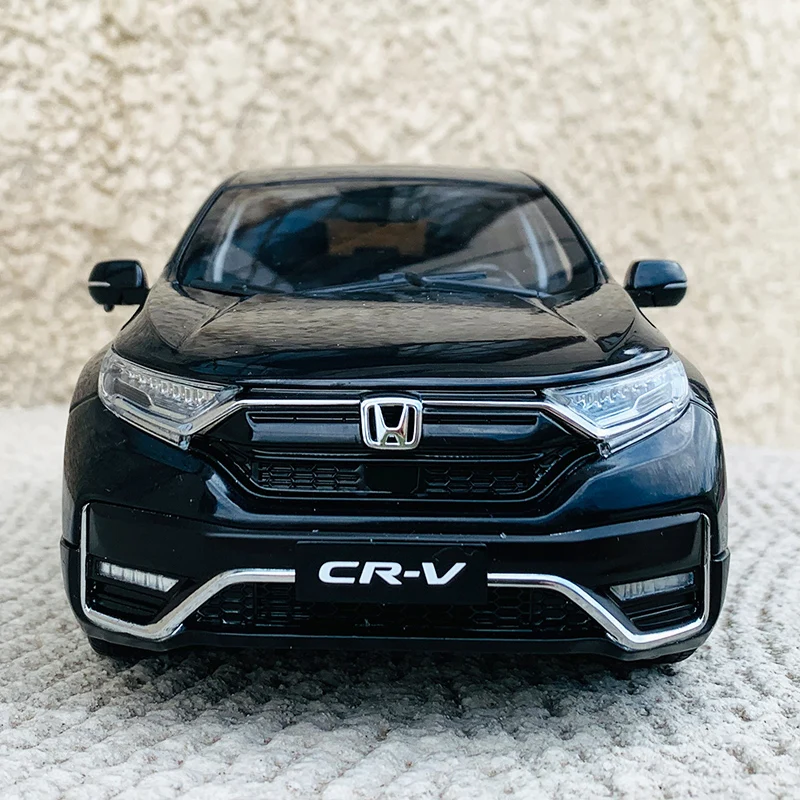 Diecast 1:18 Scale Dongfeng Honda CRV 2021 Alloy Black Car Model Decoration Collection Souvenir Display Ornaments Gift Toy