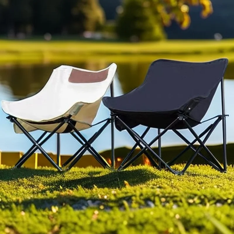 

Camping Equipment Chair Moon Chair Foldable Outdoor Products Stall Camping Fishing Chair Portable Picnic Beach Chair 2