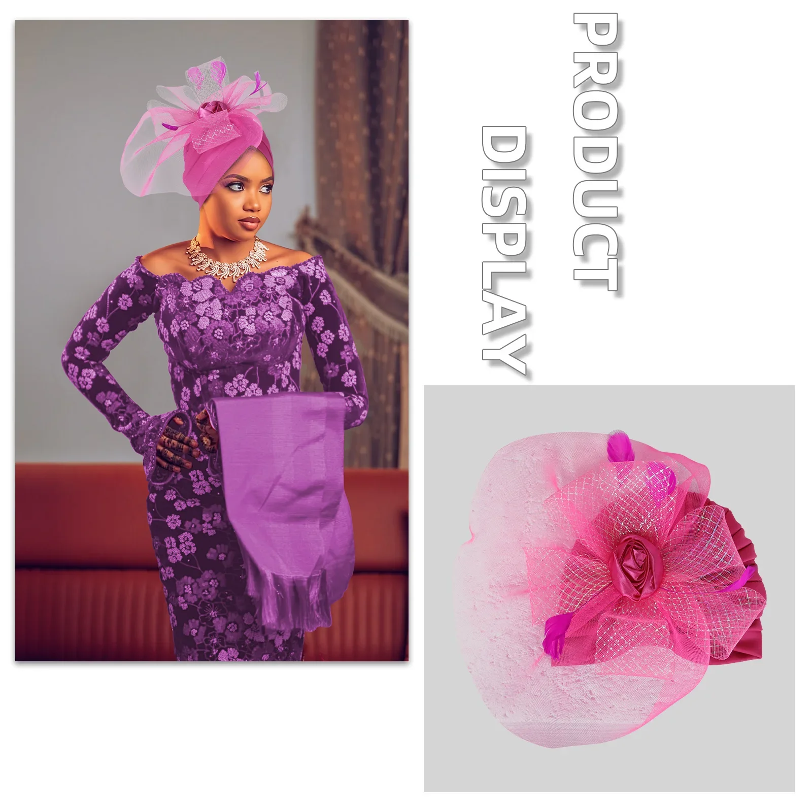 الحجاب الهندي قبعة عمامة للنساء مبالغ فيها خوذة الحفلات قبعة أغطية الرأس الأفريقية أشرطة رأس بونيه مسلم التفاف رئيس العمائم جديد