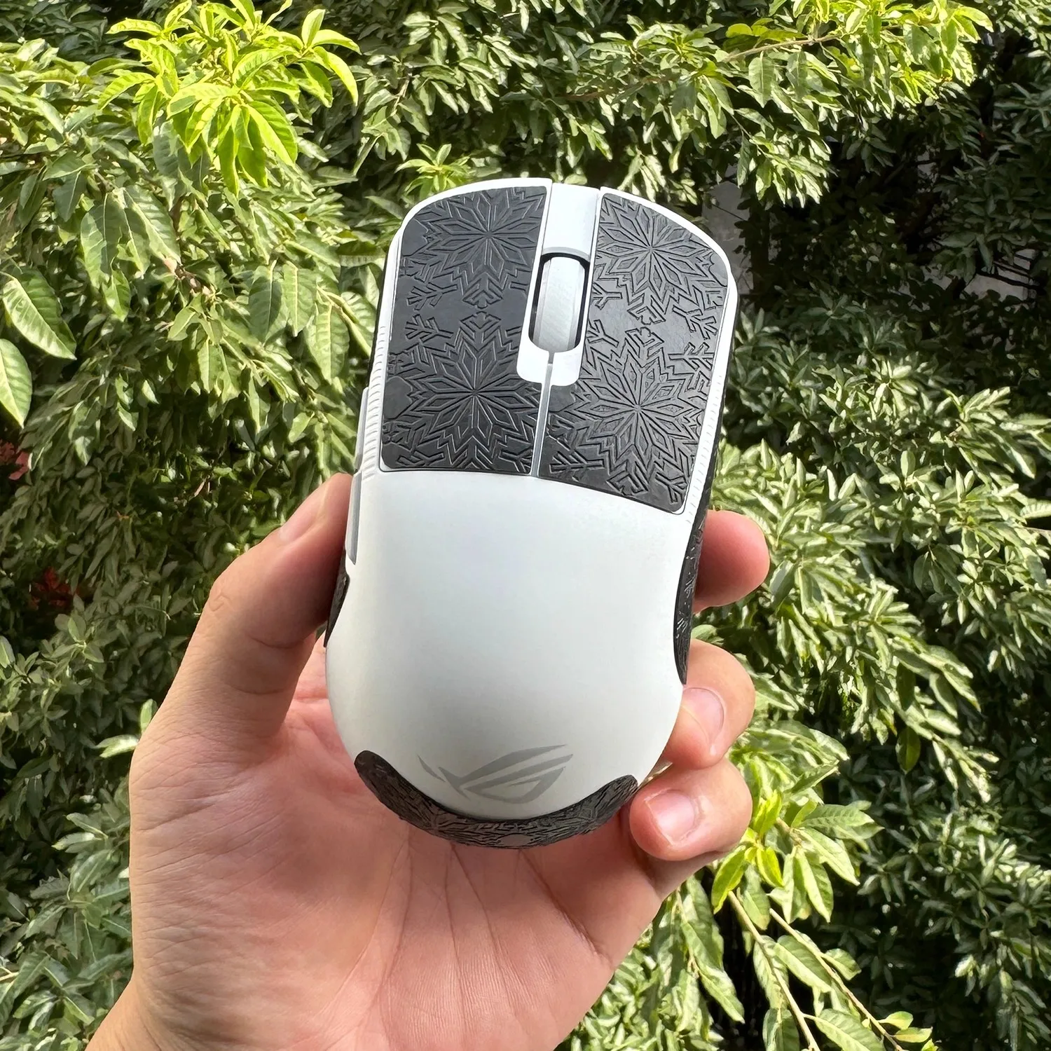 1 Set Ultraglide Mouse Anti Slip Sticker For ASUS ROG Harpe ACE MINI Non-Slip Anti Sweat Tape Ultrathin Snowflake Lizard Texture