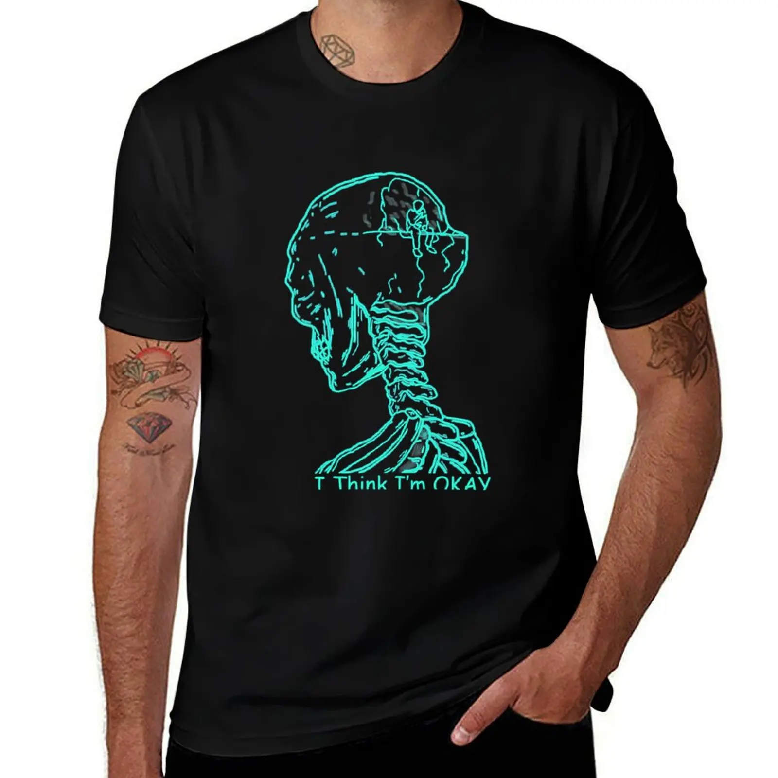I Think I'm OKAY - MGK T-Shirt Fitness Quick Dry Short Sleeve Top T-Shirt