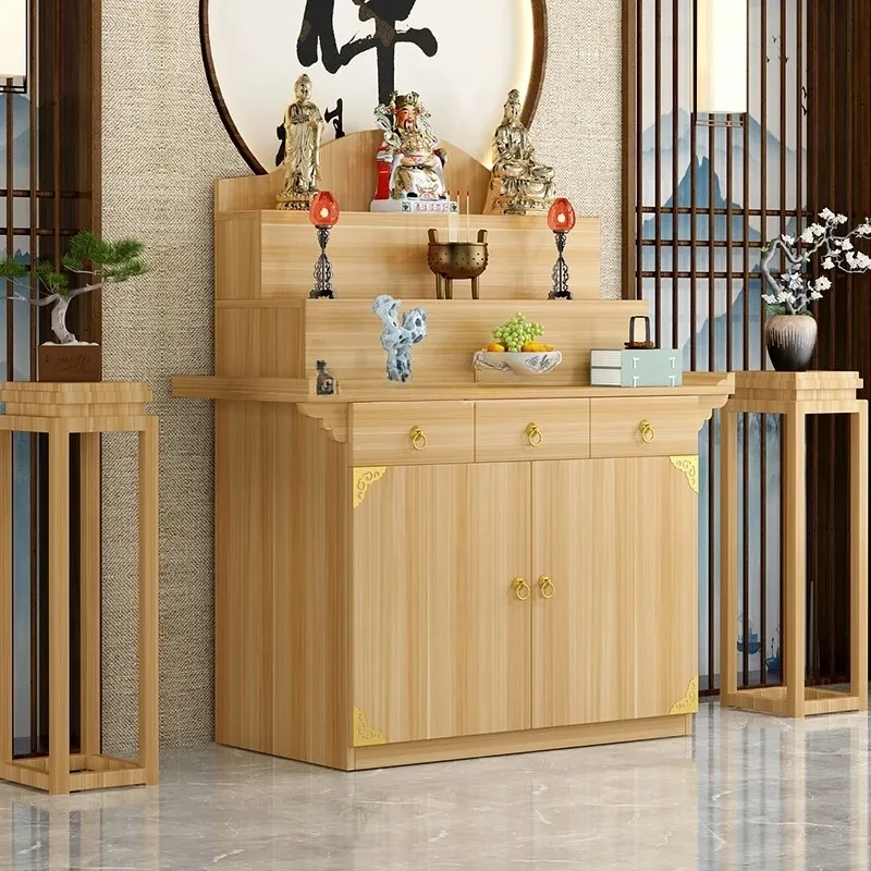 

# Нишевый алтарь Будды Храм Будды Современный алтарь Стол Будды Тибетская лестница Алтарь Бодхисаттва