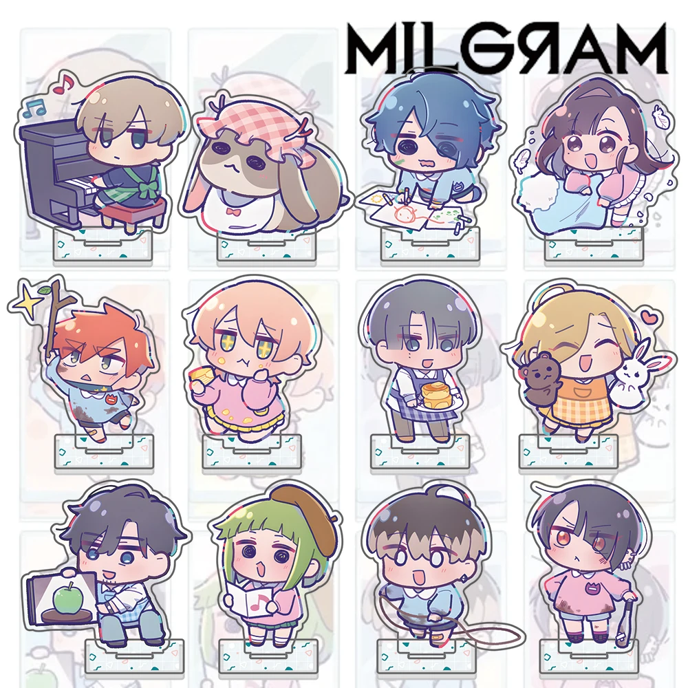 MILGRAM Acrylic Stand & Keychain, Es Jackalope Esora Mikoto Kindergarten Ver. Figure, Anime Prisoner Daycare Theme Desktop Decor