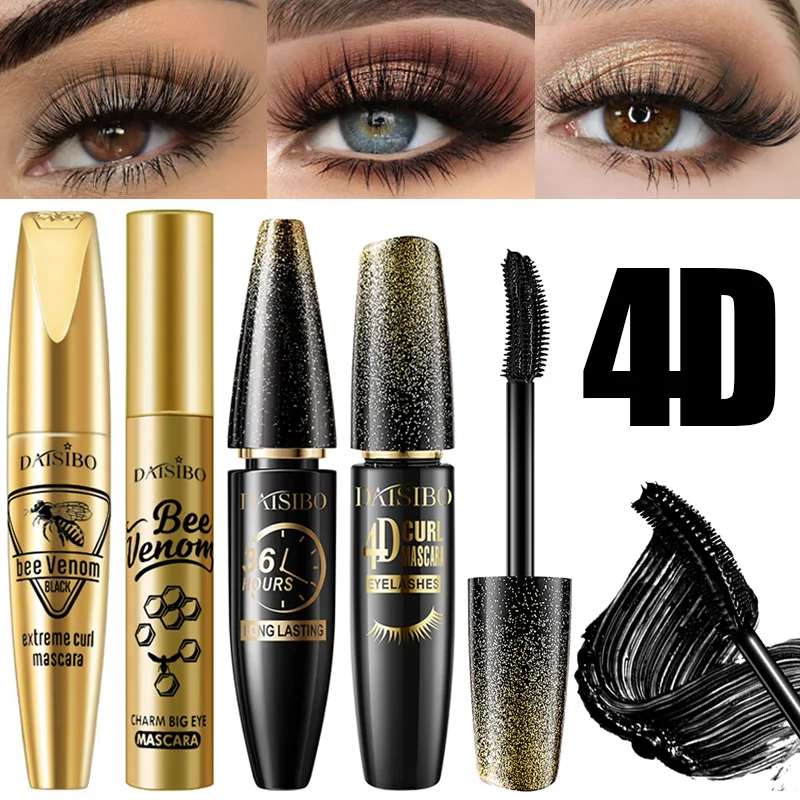 4D waterproof curly eye black, not easy to get dizzy, thick black, durable waterproof and sweat proof eye black