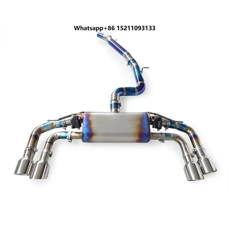Titanium Valved Exhaust Tip Muffler Ultra-Lightweight Performance System