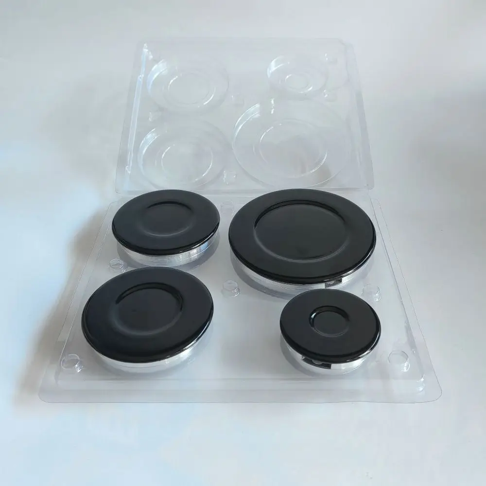 1Set Gas Burner Flame Cap Cooker Hat Set Upgraded Oven Gas Hob Burner Stove Lid Fits Most Gas Stove Burners Replacement Kit