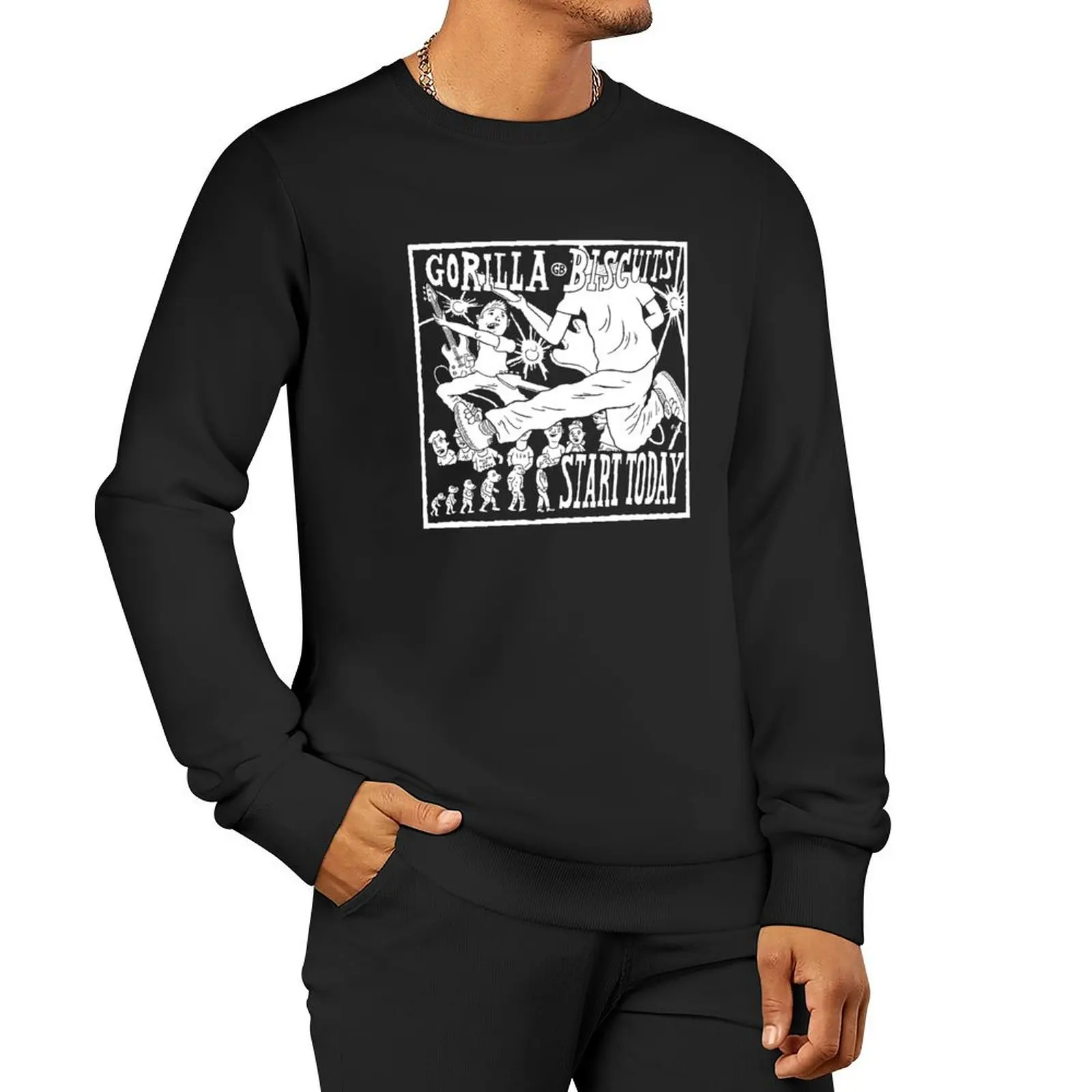 American Hardcore Start Today Pullover Hoodie korean autumn clothes sweatshirt