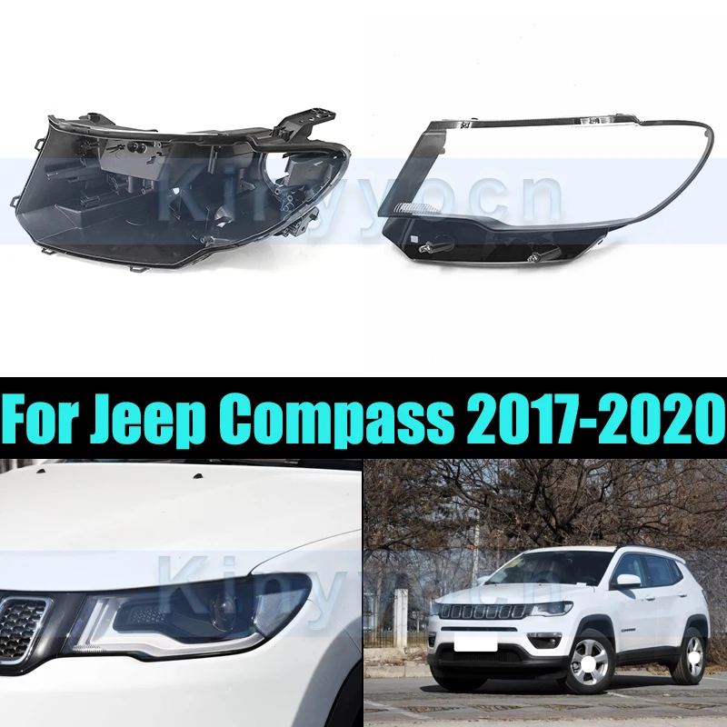 

Front Headlight Base Cover For Jeep Compass 2017-2020 Light Back Headlamp Back Housing Bottom Protection Shell