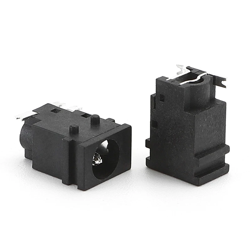 10PCS DC-049A 3.8*1.65mm DC power jack 2 pin square waterproof DC connector with 3 fixed PIN