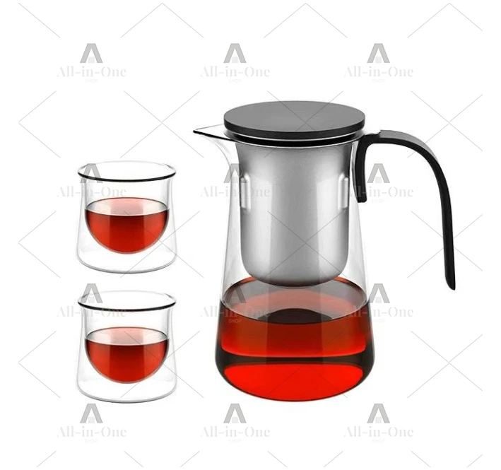 New heat-resistant one-button filter glass magnetic floating cup