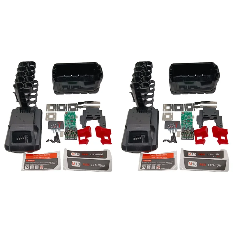 

A96I-2X Battery Plastic Case PCB Protective Board For 10 Core 18V 21700 Kit Li- Battery Case Circuit Board Kit