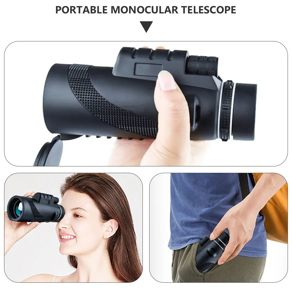 

Monocular Telescope 40X60 High Definition Bird Watching Spotting Telescopes Metal Travel Small Pocket Size Portable Camping
