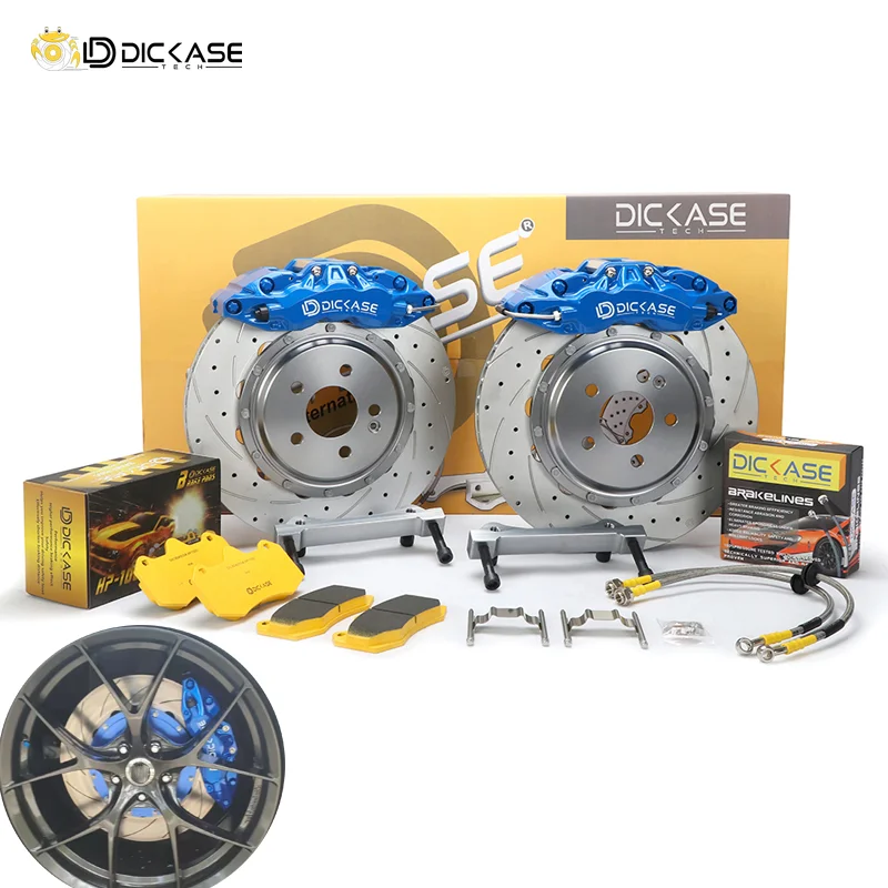 

Dicase Blue Big Brake Kit High Quality Brake Caliper with Drilled and Slotted Rotors 19inch Wheel for Acura Tl 2013