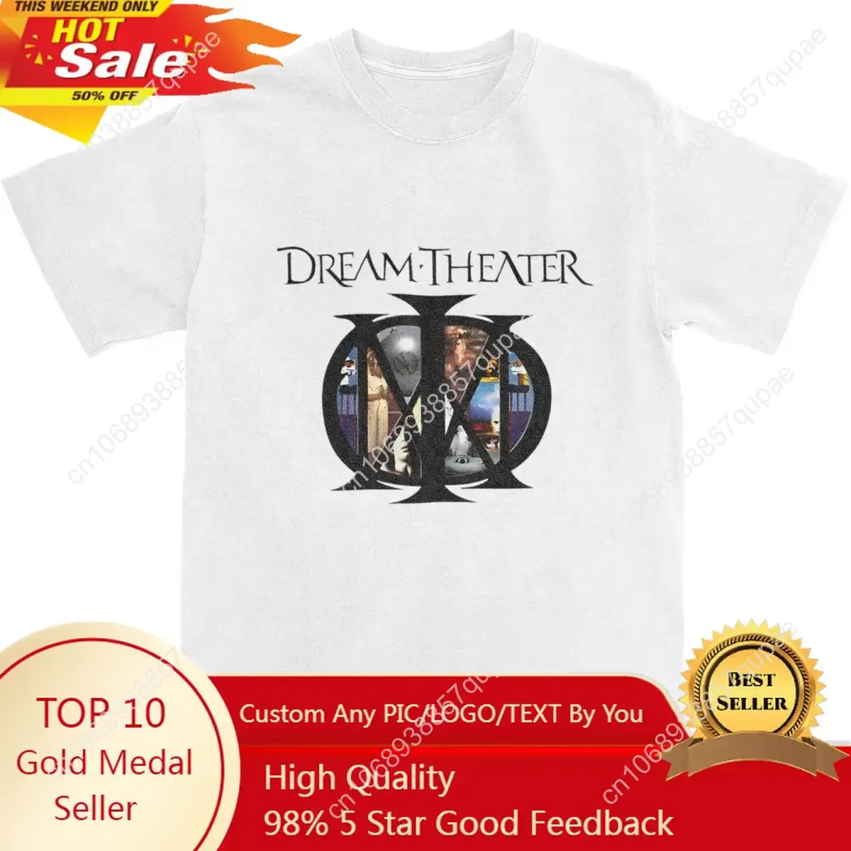

D-Dreams-T-Theaters Logo All Albums Graphic T Shirt Men Women Metal Music Lover Cotton Tee Shirt Clothing