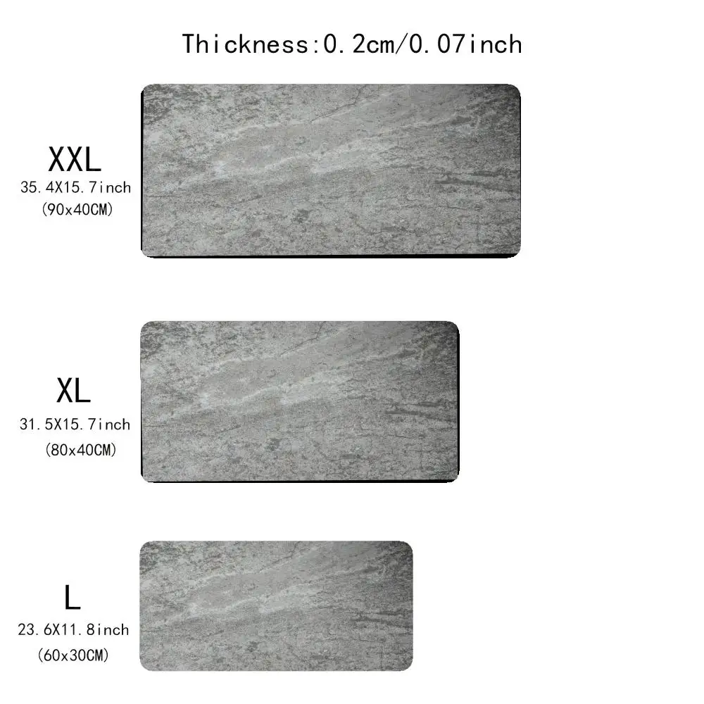 Podkładka pod mysz w jednolitym kolorze Bardzo duża, wodoodporna i odporna na plamy podkładka pod mysz