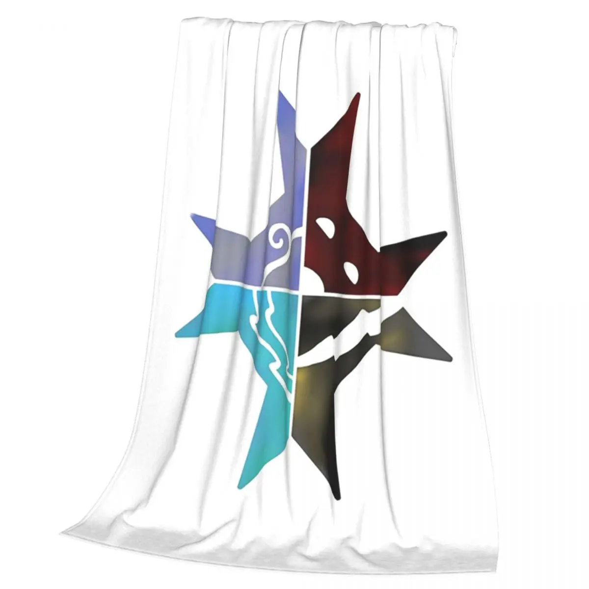 Four Original Warriors Clans Blankets Soft Warm Flannel Throw Blanket Bedding for Bed Living room Picnic Travel Home Sofa