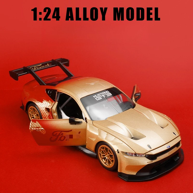 

1:24 Mustang GT3 New Year Edition Alloy Car Model Diecasts Metal Toy Car Boy Kids Toy Collectibles Gift