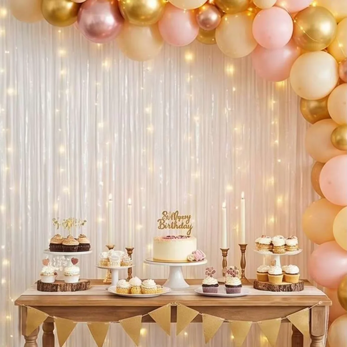 2pcs White Foil Fringe Curtain - Tinsel Garland Decoration review and price