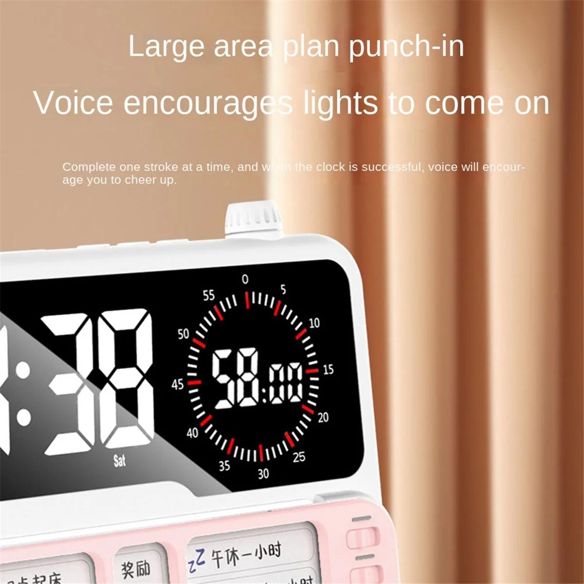 

A740I Visual Timer for Kid Adult and Toddler Task Timer with Planning Board Countdown Clock for Schedule Time Management Blue
