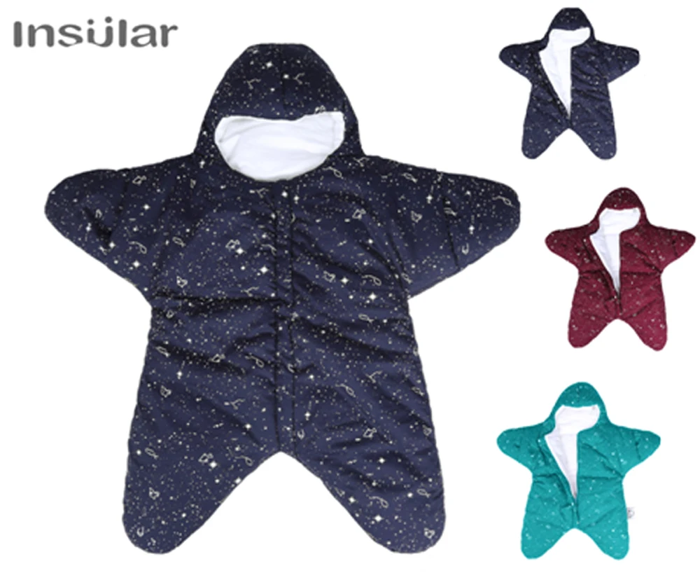 New Arrival Starfish Baby Sleeping Bag Winter Baby Sleep Sack Warm Baby Blanket Swaddle Sleepsacks