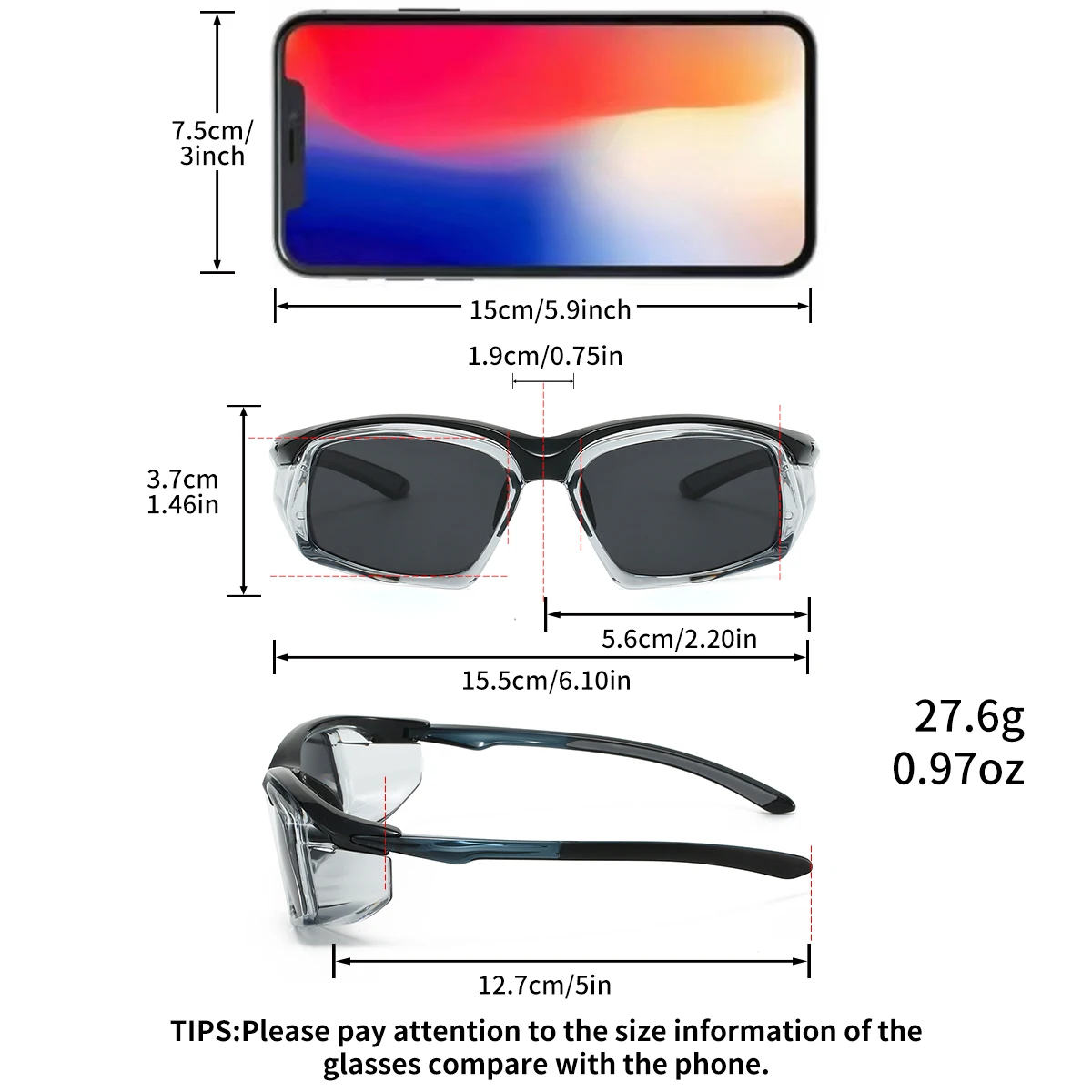 A Pair of New Outdoor Cycling Polarized Sunglasses, Colorful Coated Sports Glasses for Driving, Fishing, and Protection Against Wind and Sand, Suitable for Both Men and Women, and Suitable for Various Situations
