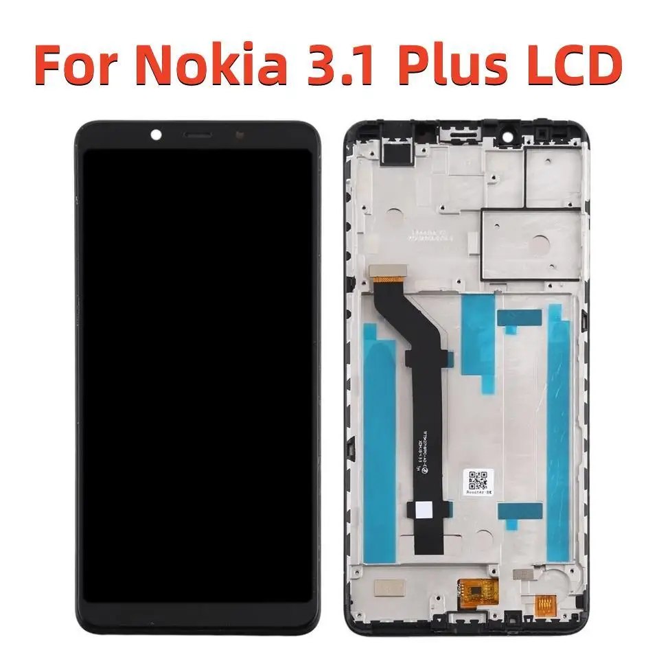 

For Nokia 3.1 Plus LCD Display Touch Screen Digitizer Assembly No dead pixels Free too For Nokia TA-1118 TA-1104 TA-1125 TA-1117