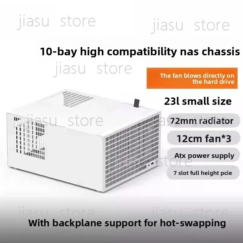 for B10 10-bay NAS Case Can install ATX large power supply - view 2
