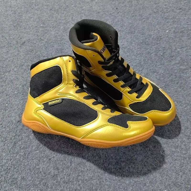 Classic Brand Wrestling Shoes Mesh Breathable Fighting Shoes Hard-Wearing Boxing Shoes High Top Gym Training Shoe For Men Women