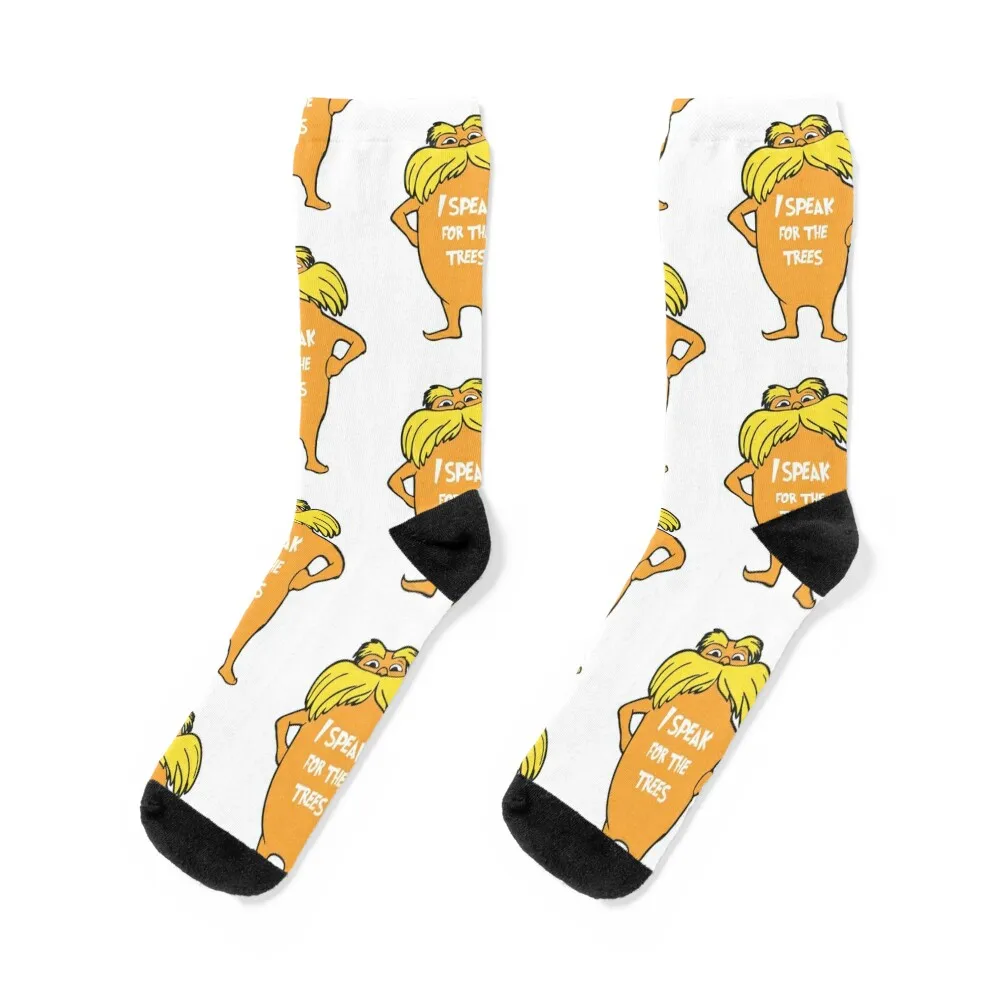 Lorax I speak for the trees so cute Socks japanese fashion anti-slip sheer Socks Women's Men's